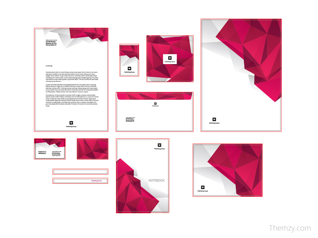 Download Stationary Template + Mockup for Illustrator